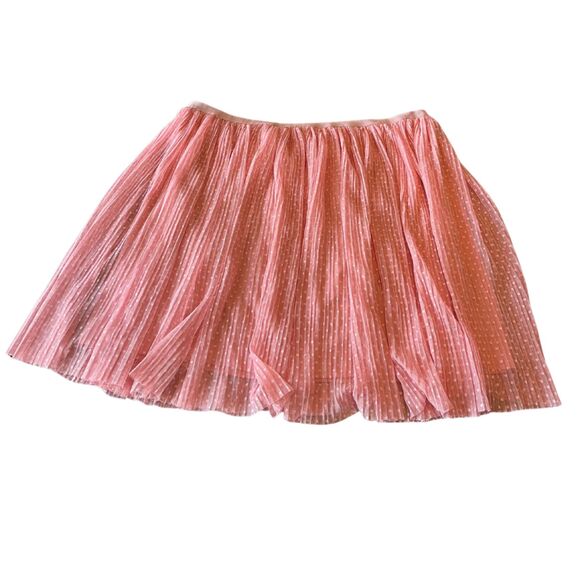 Ava & Viv Speechless Pink Swiss Dot Tulle Overlay Skirt Excellent Pre-Owned - Picture 1 of 8